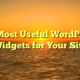 25 Most Useful WordPress Widgets for Your Site
