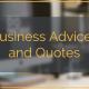 Business Advices and Quotes