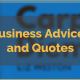 Business Advices and Quotes