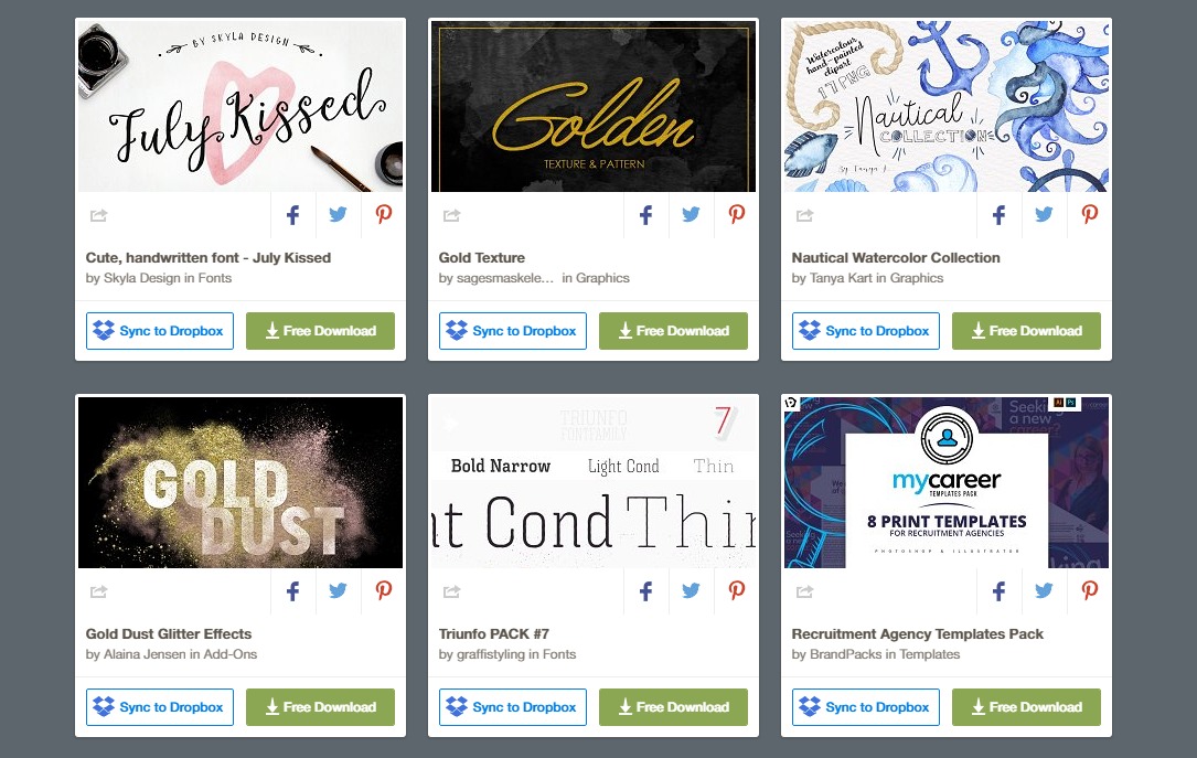 Free Goods Of The Week Creative Market21