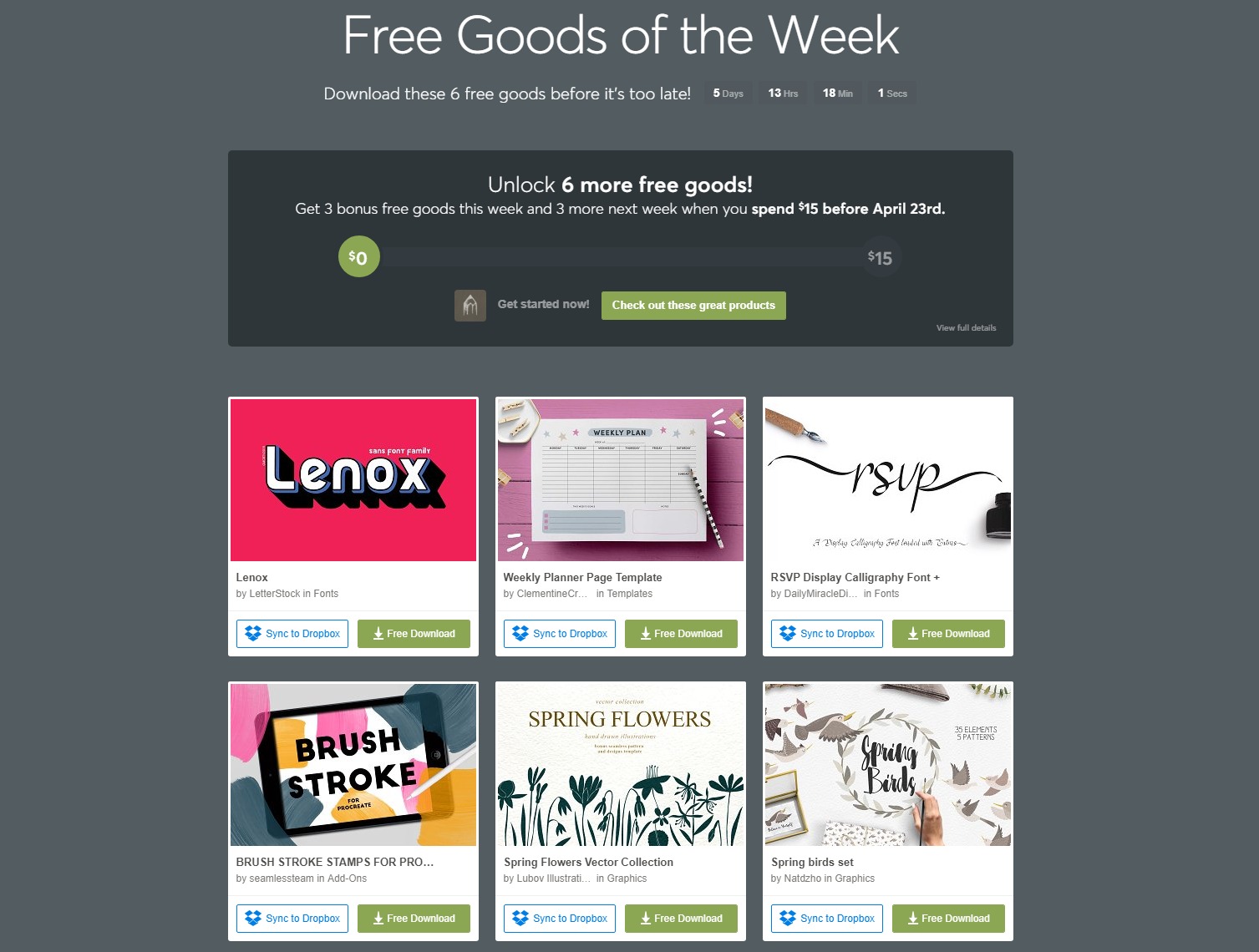 Free Goods Of The Week – Apr.08