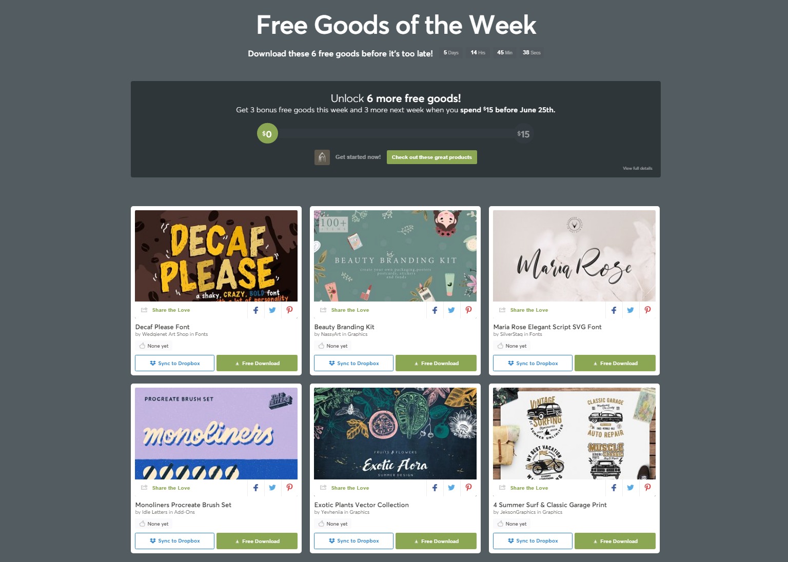 Free Goods Of The Week –