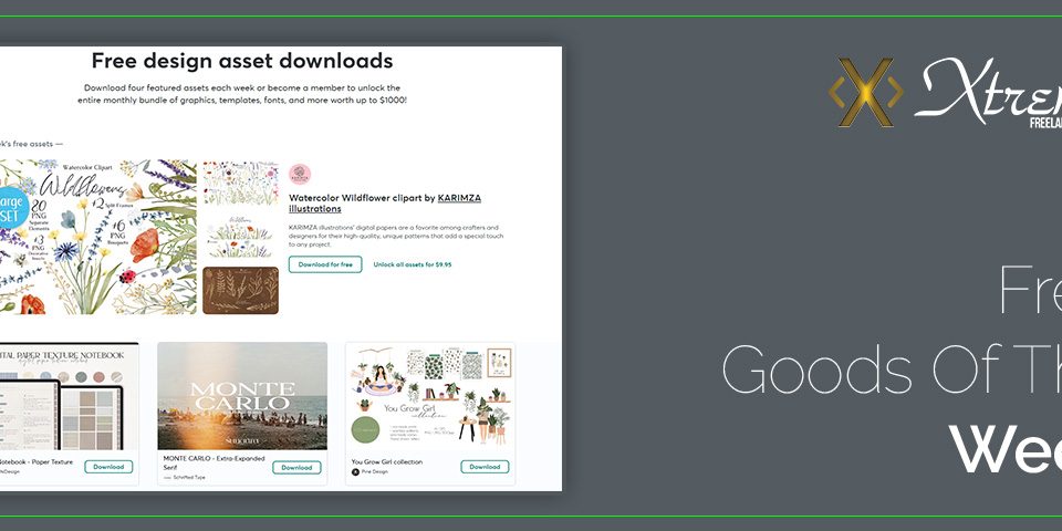 Free design assets and downloads showcase